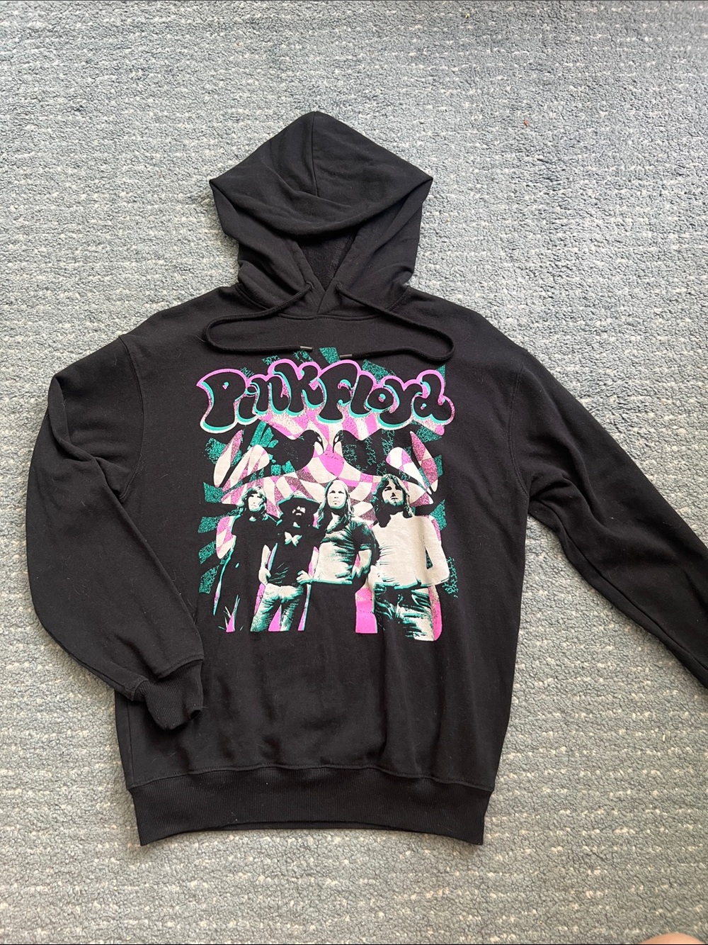 Genuine Pink Floyd Black Graphic Hoodie Sweatshirt